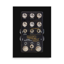 Warped Vinyl Guitar Pedal Poster – view 1