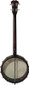 J.N Guitars Moon S4 4-string open-back banjo, back view