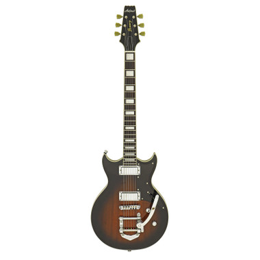 Aria Pro II 212-MK2 Bowery Brown Sunburst guitar - Full front view
