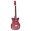 Danelectro '59 Triple Divine Red Semi-Hollow Electric Guitar - Angled full view