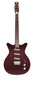Danelectro '59 Triple Divine Dark Burgundy Semi-Hollow Electric Guitar - full front view