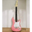 Aria MINI electric guitar in Kawaii Pink, front view