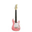 Aria MINI electric guitar in Kawaii Pink, full body view