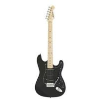 Aria Pro II 003SPL black electric guitar full front view