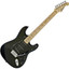Aria Pro II 003SPL black electric guitar angled rear view