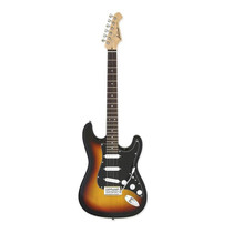 Aria Pro II 003SPL electric guitar full view in 3 Tone Sunburst finish