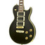 Aria Pro II PE350PF Aged Black guitar body side angle view