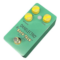 Danelectro Back Talk pedal angled view showing Mix Speed Repeats knobs