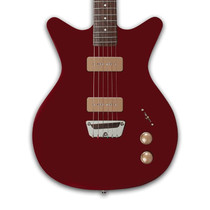 Danelectro Dan O. Mano Maroon electric guitar studio photo