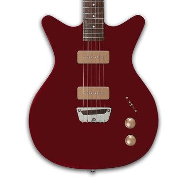 Danelectro Dan O. Mano Maroon electric guitar studio photo