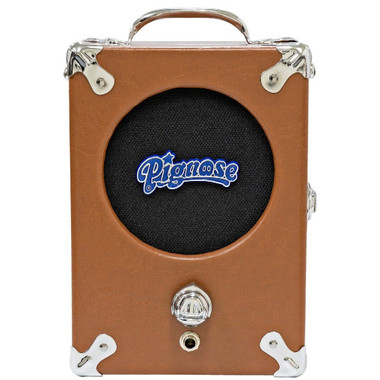 Pignose 7-100 Brown combo amplifier front view with speaker grille