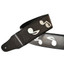 RightOn! Legend S.R.V. Black guitar strap additional detail view