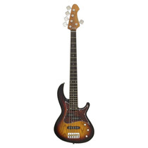 Aria 313MKII/5-OPSB Detroit open-pore sunburst electric bass, main product view