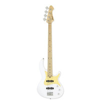 Aria RSB-618/4-WH white electric bass guitar main product view