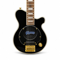 Pignose PGG-259-BK Mini Electric Guitar Black Gold Hardware Built-In Amp Gig Bag photo
