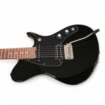 Aria Pro II JET-1-BK HS Electric Guitar Black Offset Poplar Rosewood Tremolo photo