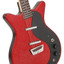 Danelectro GLITTER59-RED electric guitar, detail view