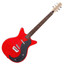 Danelectro GLITTER59-RED red and silver glitter electric guitar, main product view