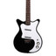 Danelectro D59BW-BLK Batwing 59 black electric guitar alternate full view