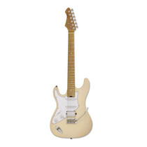 Aria 714JH Fullerton Marble White electric guitar hero view