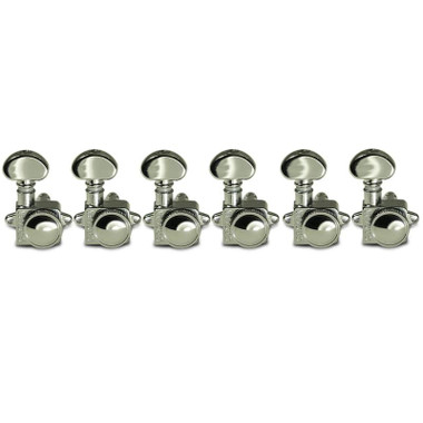 Grover 505FVC chrome locking guitar tuners shown in another detail view