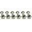 Grover 505FVC chrome locking guitar tuners shown in another detail view