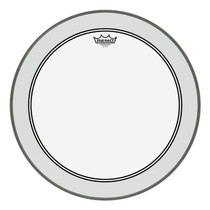 Remo PowerStroke P3 22-inch bass drumhead clear with dot, product photo
