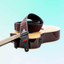 RightOn! Talisman Dune Brown guitar strap laid out full length