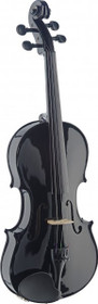 Stagg VN4/4-TBK 4/4 Handcrafted Solid Maple Violin W/ Standard-shaped Soft-case Black