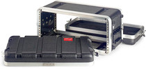 STAGG Lightweight Stackable Shallow ABS Rack Case For 4 Space 4U Unit 8.5" Deep