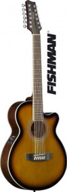 Mini-Jumbo 12 String Acoustic-Electric Cutaway Guitar Fishman Spruce Mahogany