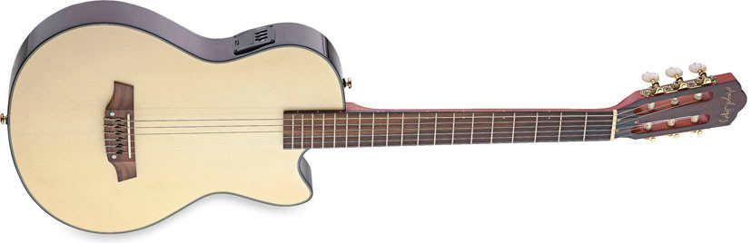 Angel Lopez EC3000CN Electic Solid Body Classical Guitar With Cutaway Natural