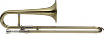 Bb Slide-Trumpet W Case Gold Lacquer W Brass Body & Chrome Plated Inner Slides