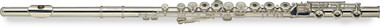 Open Hole C Flute W/b-foot With Case - In-line G Silver Plated French Style Keys