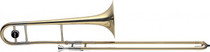 Bb Tenor Trombone Large Bore W Abs Case Gold Lacquer Chrome Plated Inner Slides