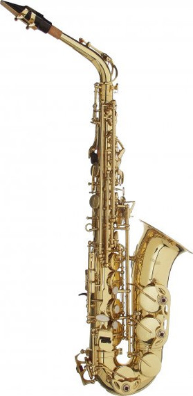 Stagg Eb Alto Saxophone With Hard Case W High F# Gold Lacquer Sax Ws-as215