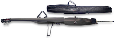 Stagg EDB-3/4 BK Black Laquered Electric Double Bass With Gigbag Plus 1/4"output Jack EUB Electric Upright Bass