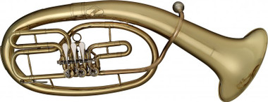 Levante LV-BH5605 Bb Baritone Horn 3 Rotary Valve W Case Gold Lacquer - Leadpipe In Gold Brass 2 Year Warranty