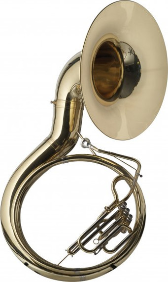 Levante Bbb Sousaphone 3 Valves W/abs Case On Wheels Gold Lacquer LV-MB4705 2 Year Warranty