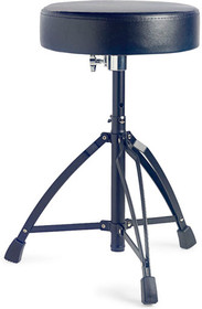 STAGG Double Braced Height Adjustable Black Drum Throne
