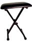 STAGG Black Height Adjustable Keyboard Bench With X Folding Legs