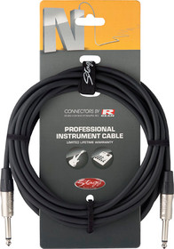 Stagg Rean Neutrik Deluxe 10M/33' Instrument Cable 1/4" Guitar Keyboard Bass