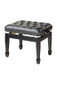 Stagg Black Concert Piano Bench W Adjustable Height Pb85 Bkp Lbk - view 2