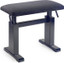 Stagg Black Hydraulic Piano Bench With Black Velvet Top W Adjustable Height