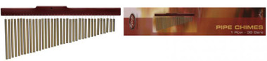 Percussion Bar Chimes 1 Row 36 Bars W Striker Gold-anodized Aluminium Alloy
