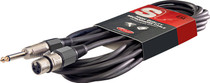 Stagg 6M 20ft High Impedance Microphone Cable XLR F To 1/4" Plug Mike Mic