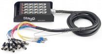 Stagg Stagebox 16 XLR F/4 Jack M-5M 16' Drop Box Stage Snake Ssb-05/16x4ph