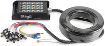 Stagg Stagebox 16 XLR F / 4 Jack M-15M 50' Drop Box Stage Snake Ssb-15/16x4ph