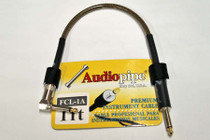 Audiopipe premium instrument short patch cable 1ft for guitar pedals 12in