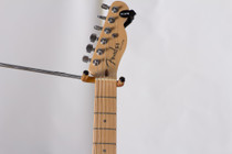 Adam Guitar Pegboard or Slatwall Guitar Hanger Angled Left Chrome